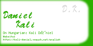 daniel kali business card